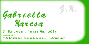 gabriella marcsa business card